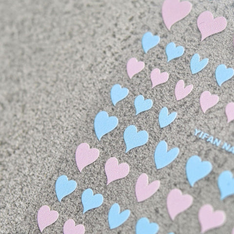 Heart Nail Stickers, Heart Nail Decals, Heart Nail Art, Nail Decal Art, 3D Nail Stickers, DIY Nails - Miss Fairy Nails