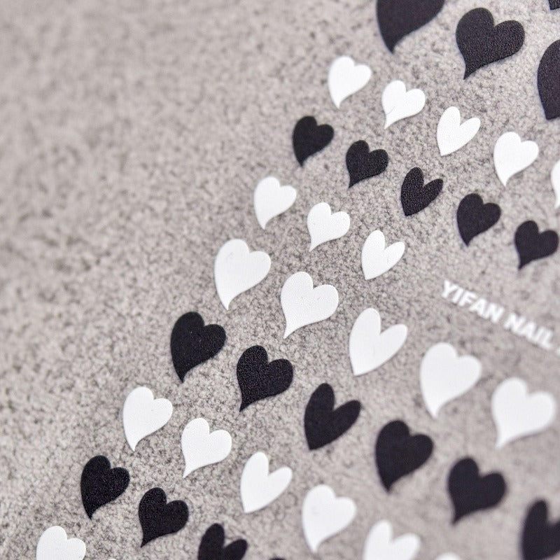 Heart Nail Stickers, Heart Nail Decals, Heart Nail Art, Nail Decal Art, 3D Nail Stickers, DIY Nails - Miss Fairy Nails