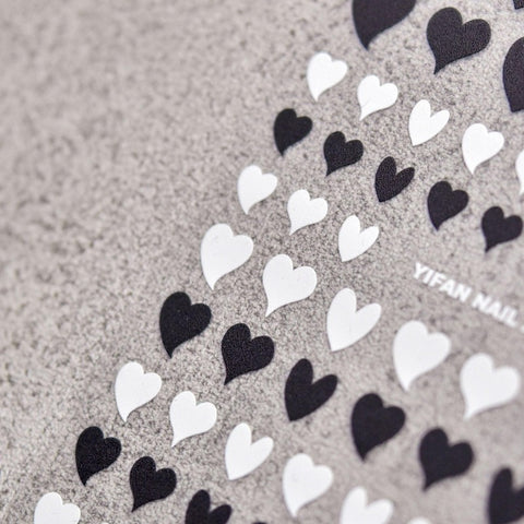 Heart Nail Stickers, Heart Nail Decals, Heart Nail Art, Nail Decal Art, 3D Nail Stickers, DIY Nails - Miss Fairy Nails