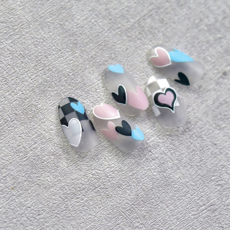 Heart Nail Stickers, Heart Nail Decals, Heart Nail Art, Nail Decal Art, 3D Nail Stickers, DIY Nails - Miss Fairy Nails