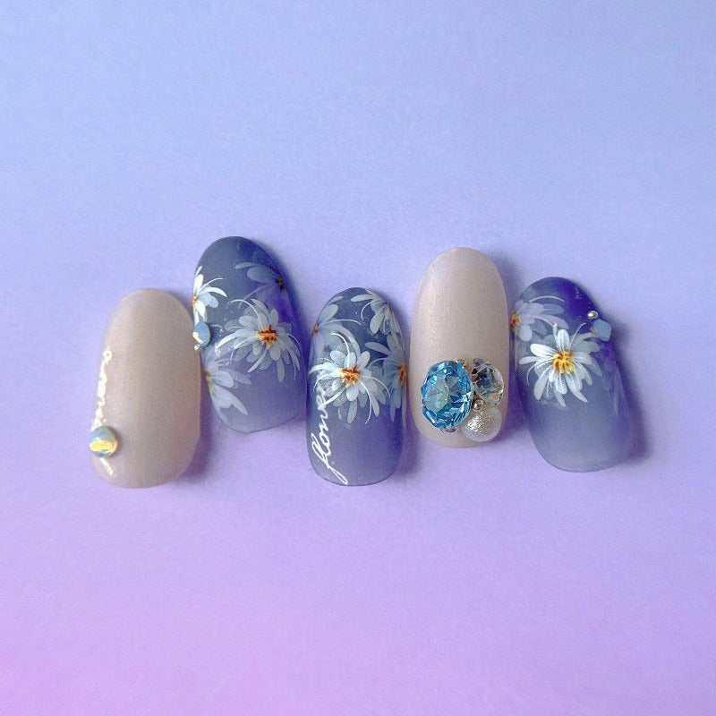 Flower Naiil Stickers, Flower Nail Decals, 3D Nail Stickers, Nail Art, DIY Nails - Miss Fairy Nails