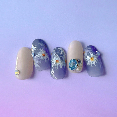 Flower Naiil Stickers, Flower Nail Decals, 3D Nail Stickers, Nail Art, DIY Nails - Miss Fairy Nails