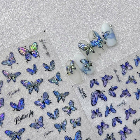 butterfly nail stickers